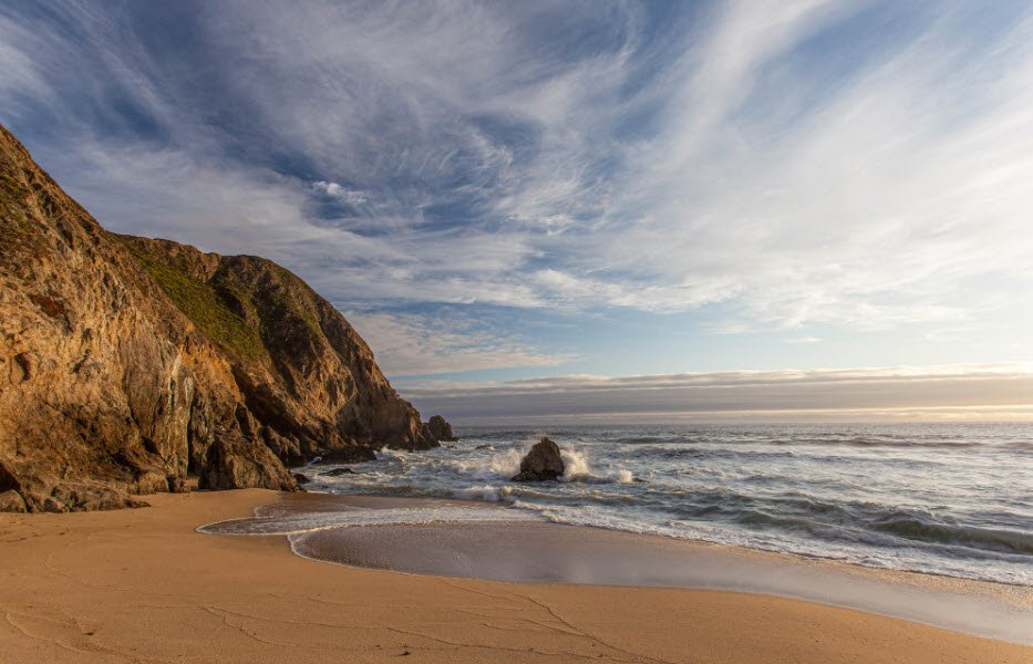 Gray Whale Cove State Beach, California, USA